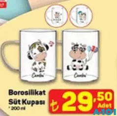 BOROSİLİKAT SÜT KUPASI 200 ML BOROSİLİKAT SÜT KUPASI 200 ML